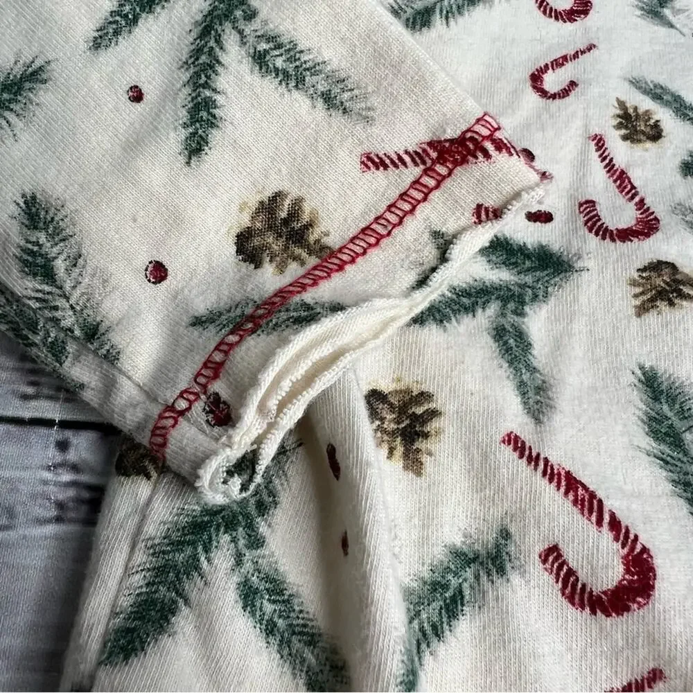 Burts Bees‎ 3-6 Months Christmas Candy Cane Bodysuit Pants Set Organic Cotton